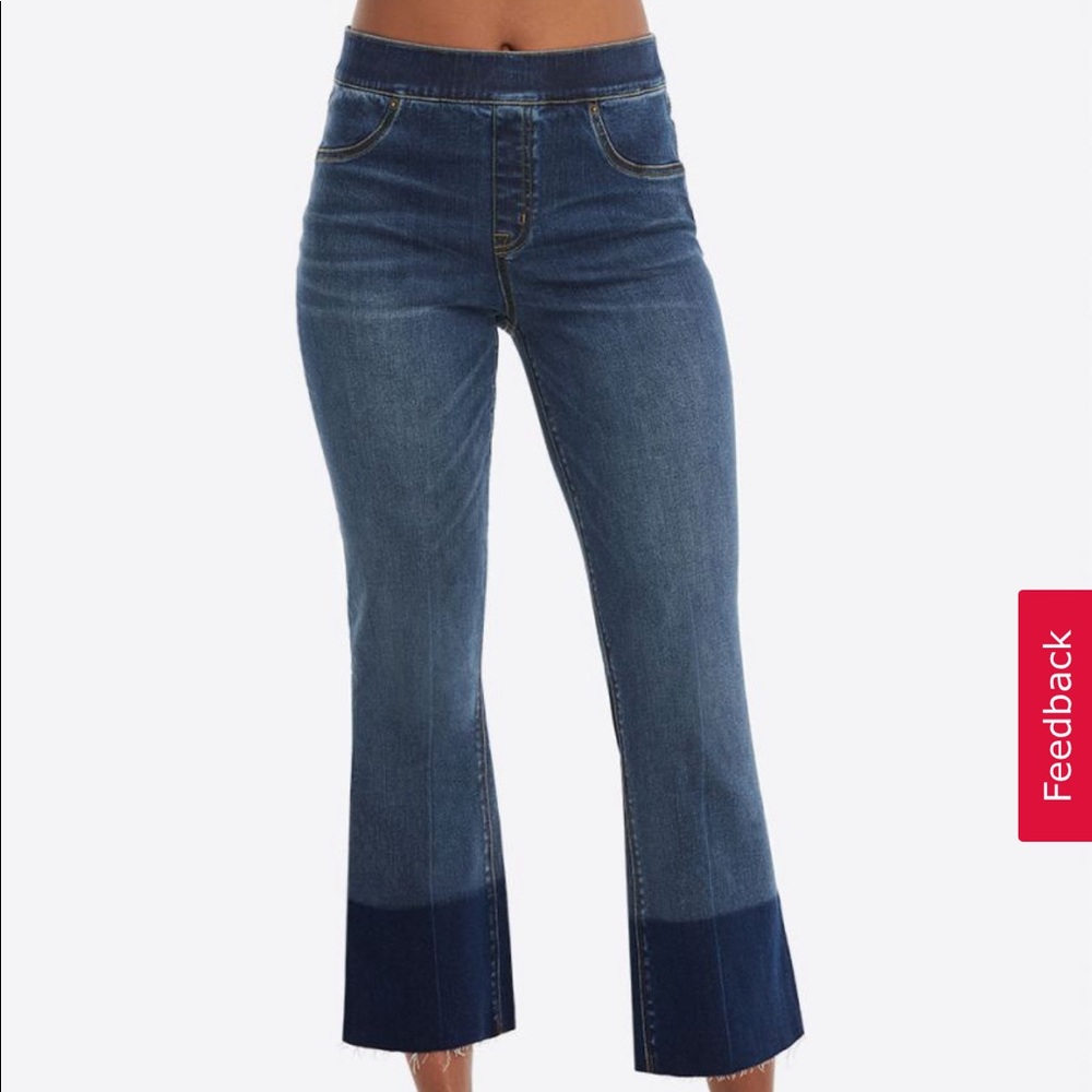SPANX Crop Flare Denim Leggings size medium